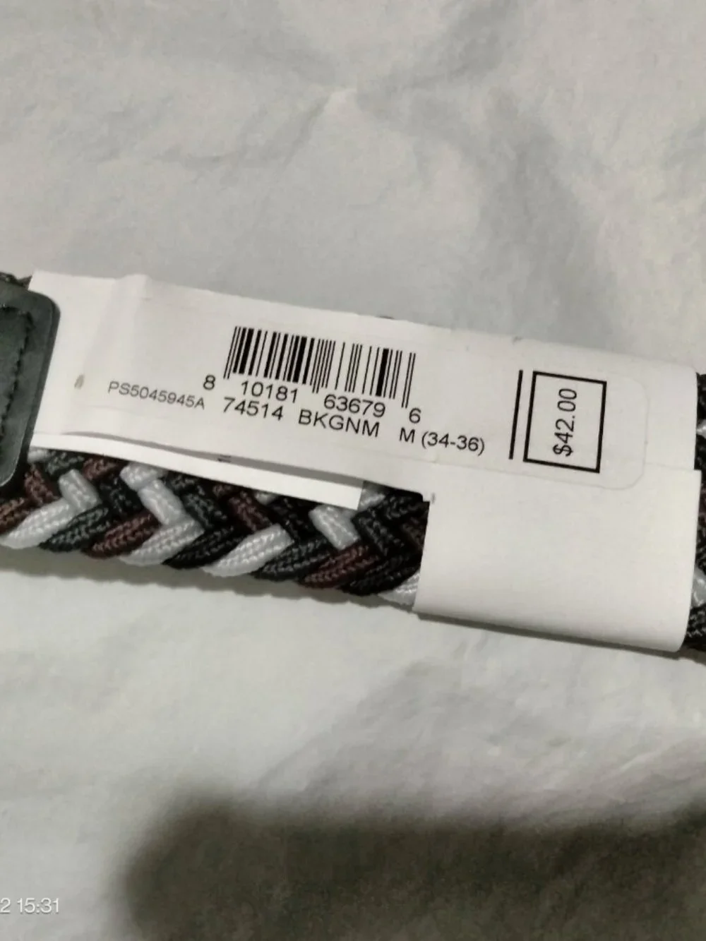 Nike Mens Woven Braided Stretch Golf Belt M (34-36), L (38-40) Multicolor NWT